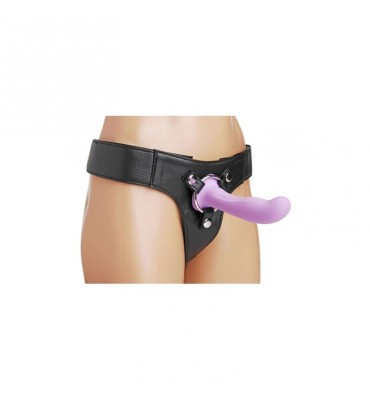 Royal Heart Dildo para Arnes Purpura