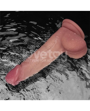 Dildo con Vibracion Piel Deslizante Silicona Dual Layer 8