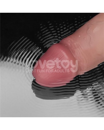 Dildo con Vibracion Piel Deslizante Silicona Dual Layer 8