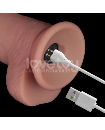 Dildo con Vibracion Piel Deslizante Silicona Dual Layer 85