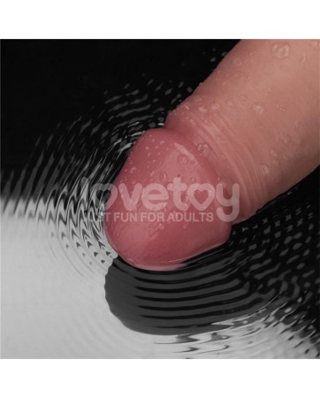 Dildo con Vibracion Piel Deslizante Silicona Dual Layer 85