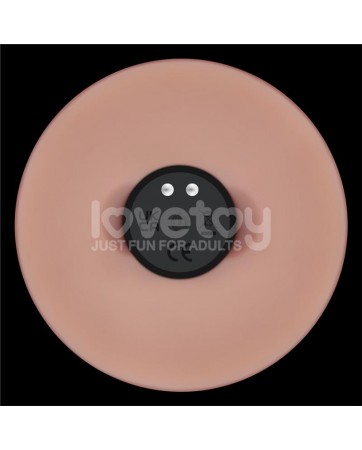 Dildo con Vibracion Piel Deslizante Silicona Dual Layer 9