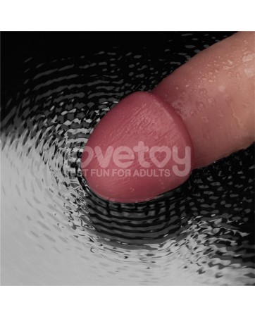 Dildo con Vibracion Piel Deslizante Silicona Dual Layer 9