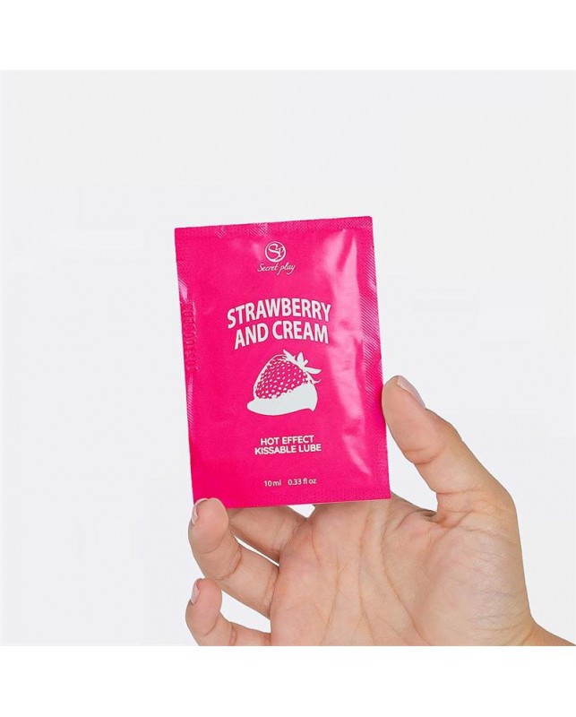 Monodosis Lubricante Fresas con Nata 10 ml