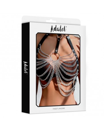 Samara Arnes de Pecho con Cadenas Cuero Vegano Tall unica