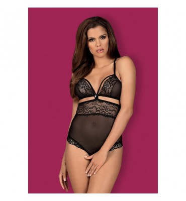 Bodysuit Entrepierna Abierta Negro