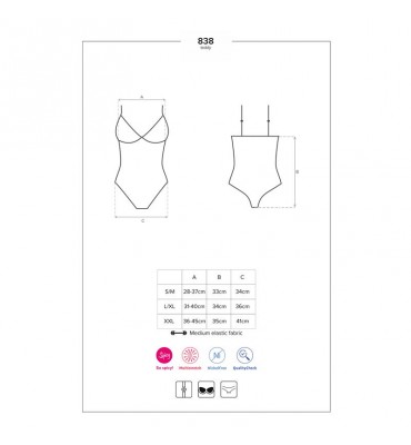 Bodysuit Entrepierna Abierta Negro