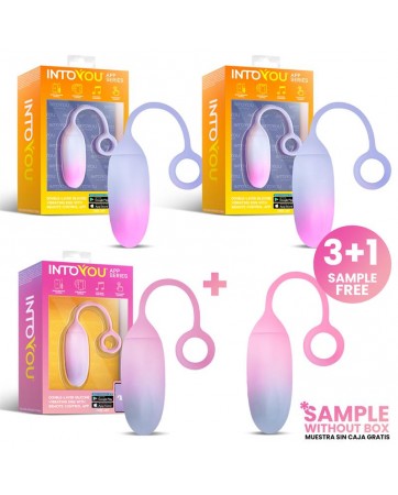 Pack 3 Muestra Huevo Vibrador Silicona Doble Capa APP