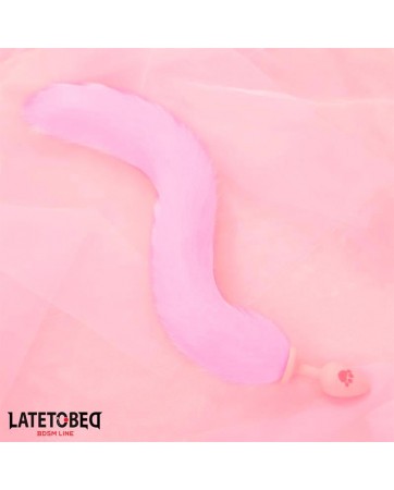 Plug Anal Rosa con Cola de Zorro Rosa