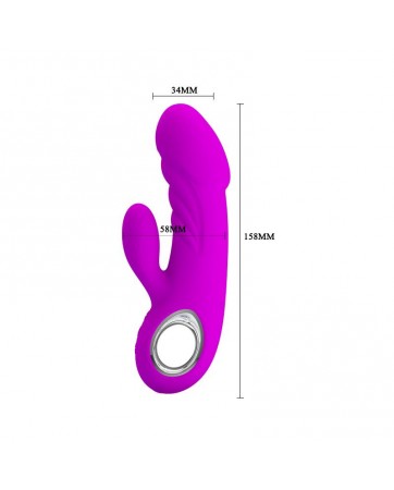 Vibrador Ansel USB Silicona Purpura Vibrador Ansel USB Silicona Purpura