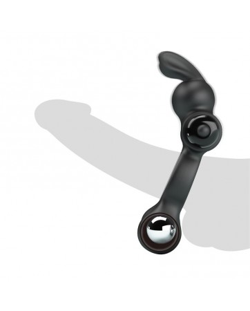 Yusuf Anillo para el Pene con Bolas de Metal 2x33gr