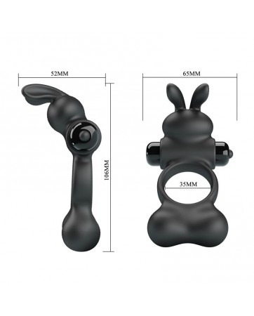 Yusuf Anillo para el Pene con Bolas de Metal 2x33gr