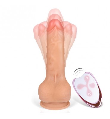Cesur Version 20 Dildo Realista Rotacion Movimiento Telescopico y Control Remoto USB