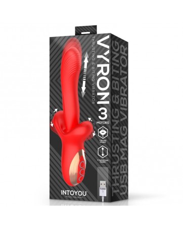 Vyron Vibrador con Thrusting y Biting Mordisqueo