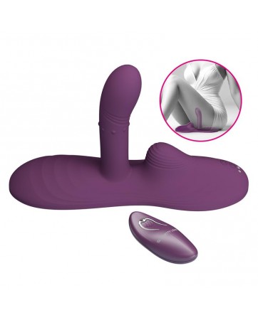 Luka Asiento con Vibrador con Finger Efecto Calor y Bolas Rotadoras