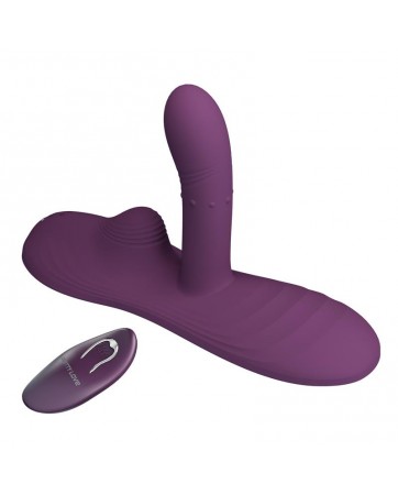 Luka Asiento con Vibrador con Finger Efecto Calor y Bolas Rotadoras