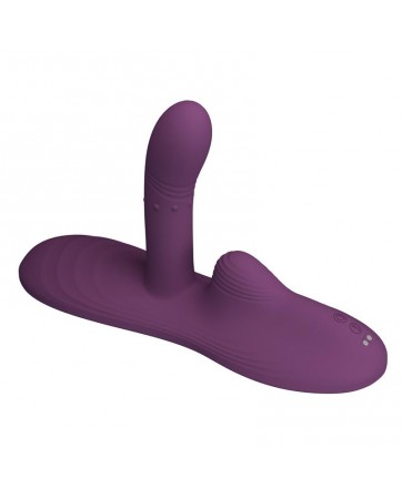 Luka Asiento con Vibrador con Finger Efecto Calor y Bolas Rotadoras