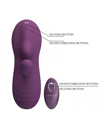 Luka Asiento con Vibrador con Finger Efecto Calor y Bolas Rotadoras