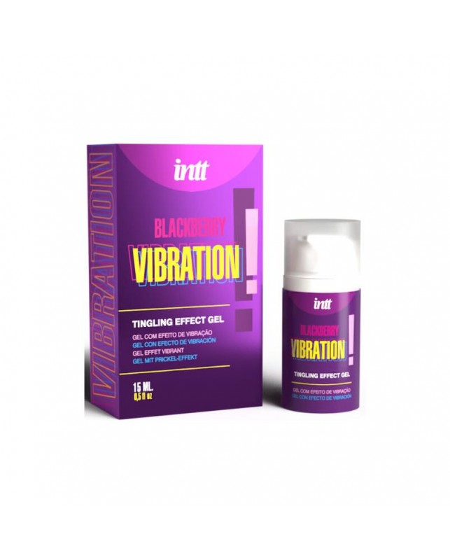 Gel Vibrador Liquido Sabor Mora 15 ml