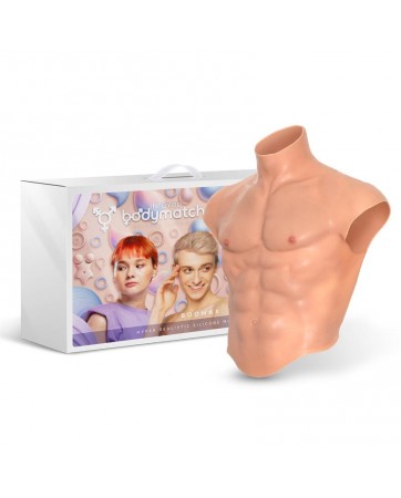 Boomax Traje Torso Masculino Hiperrealista Sillicona Liquida Talla M