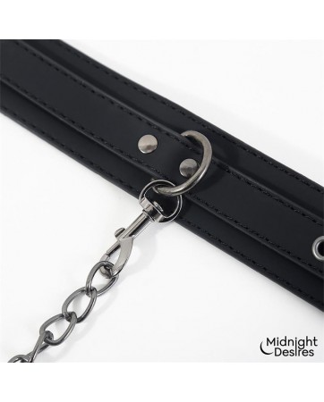 Collar con Esposas para Tobillos con Cadena