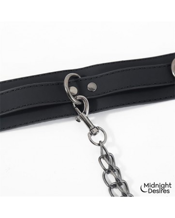 Collar con Esposas para Tobillos con Cadena