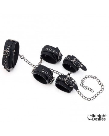 Set de Restricciones con Collar y Esposas