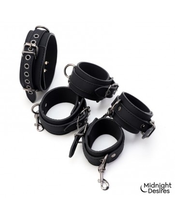 Set de Restricciones con Collar y Esposas