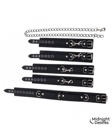 Set de Restricciones con Collar y Esposas