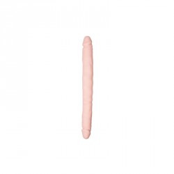 Dildo Doble Flexible Silicona Natural 40 cm