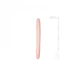 Dildo Doble Flexible Silicona Natural 40 cm