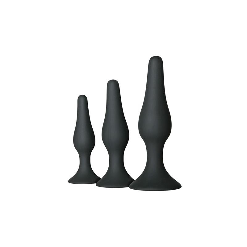 Set de 3 Plug Anal Negro