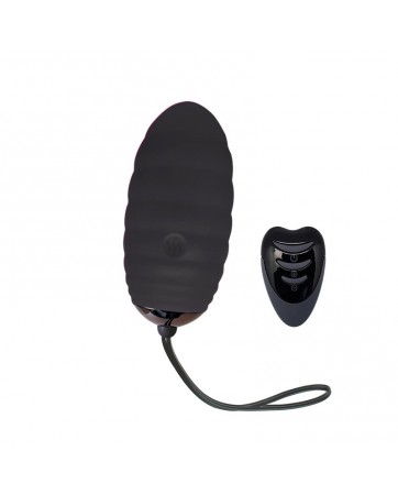 Huevo Vibrador Ocean Breeze 20 con Control Remoto Negro