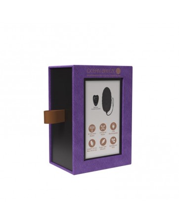 Huevo Vibrador Ocean Breeze 20 con Control Remoto Purpura