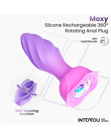Moxy Plug Anal con Rotacion 360º con App