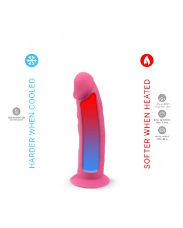 Dildo Dual Density Brilla en la Oscuridad Mod 6