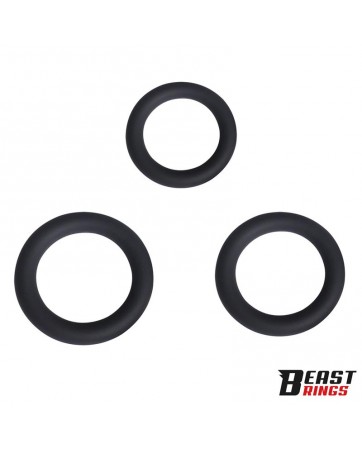 Set de 3 Anillos para el Pene Silicona S M y L