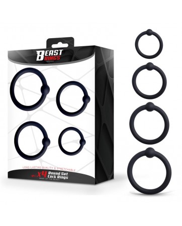 Set de 4 Anillos para el Pene Silicona