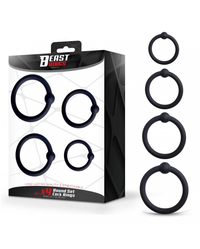 Set de 4 Anillos para el Pene Silicona