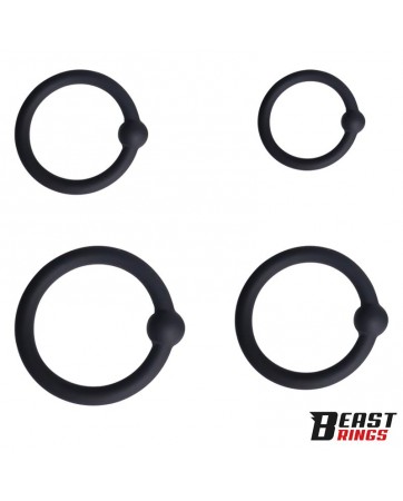 Set de 4 Anillos para el Pene Silicona