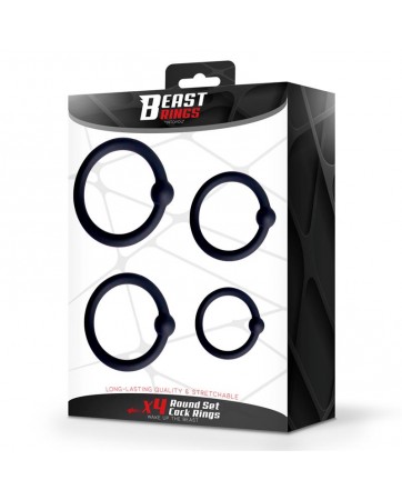 Set de 4 Anillos para el Pene Silicona