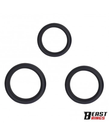 Set de 3 Anillos para el Pene Silicona S M y L