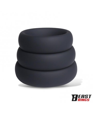Set de 3 Anillos para el Pene Silicona S M y L
