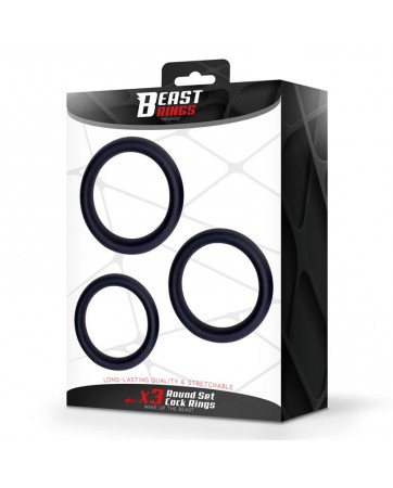 Set de 3 Anillos para el Pene Silicona S M y L