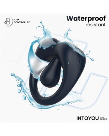 Kenny Anillo Vibrador con Estimulador de Clitoris y APP Azul Oscuro