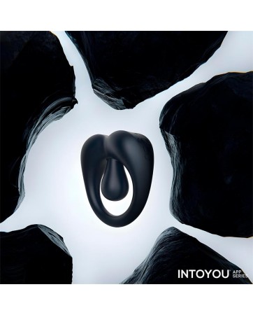 Kenny Anillo Vibrador con Estimulador de Clitoris y APP Azul Oscuro