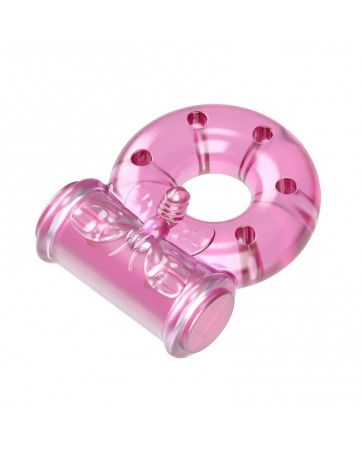 Baile Anillo Vibrador con Preservativo Color Rosa