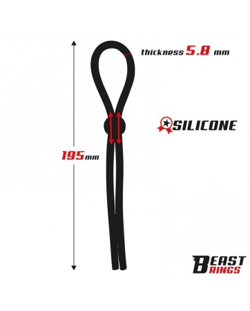 Lasso Anillo para el Pene Silicona Ajustable