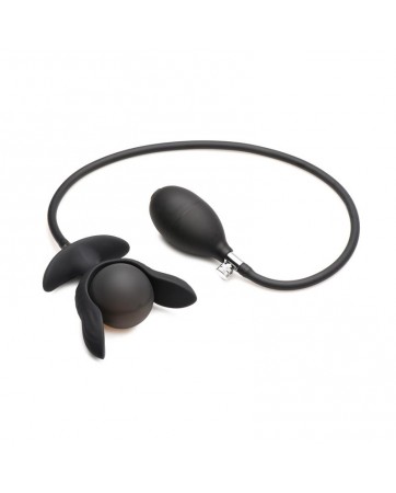 Dark Pearl Plug Anal con Inflado y Vibracion con Control Remoto