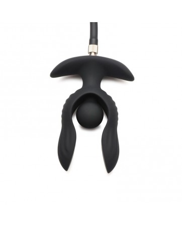 Dark Pearl Plug Anal con Inflado y Vibracion con Control Remoto